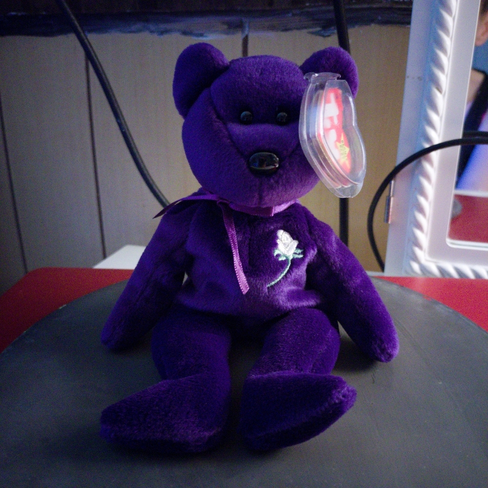 Purple Princess beanie baby - Picture 5 of 6